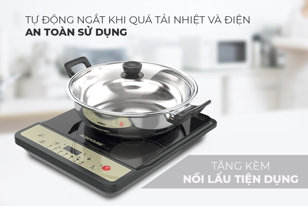 BẾP TỪ ĐƠN SUNHOUSE SHD6158 - Hàng Chính Hãng