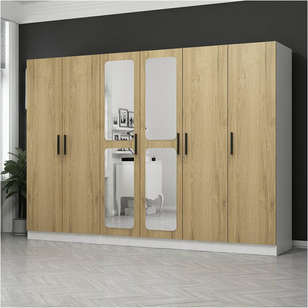 Tủ để quần áo gia đình bằng gỗ thiết kế đẹp SMLIFE Crissio