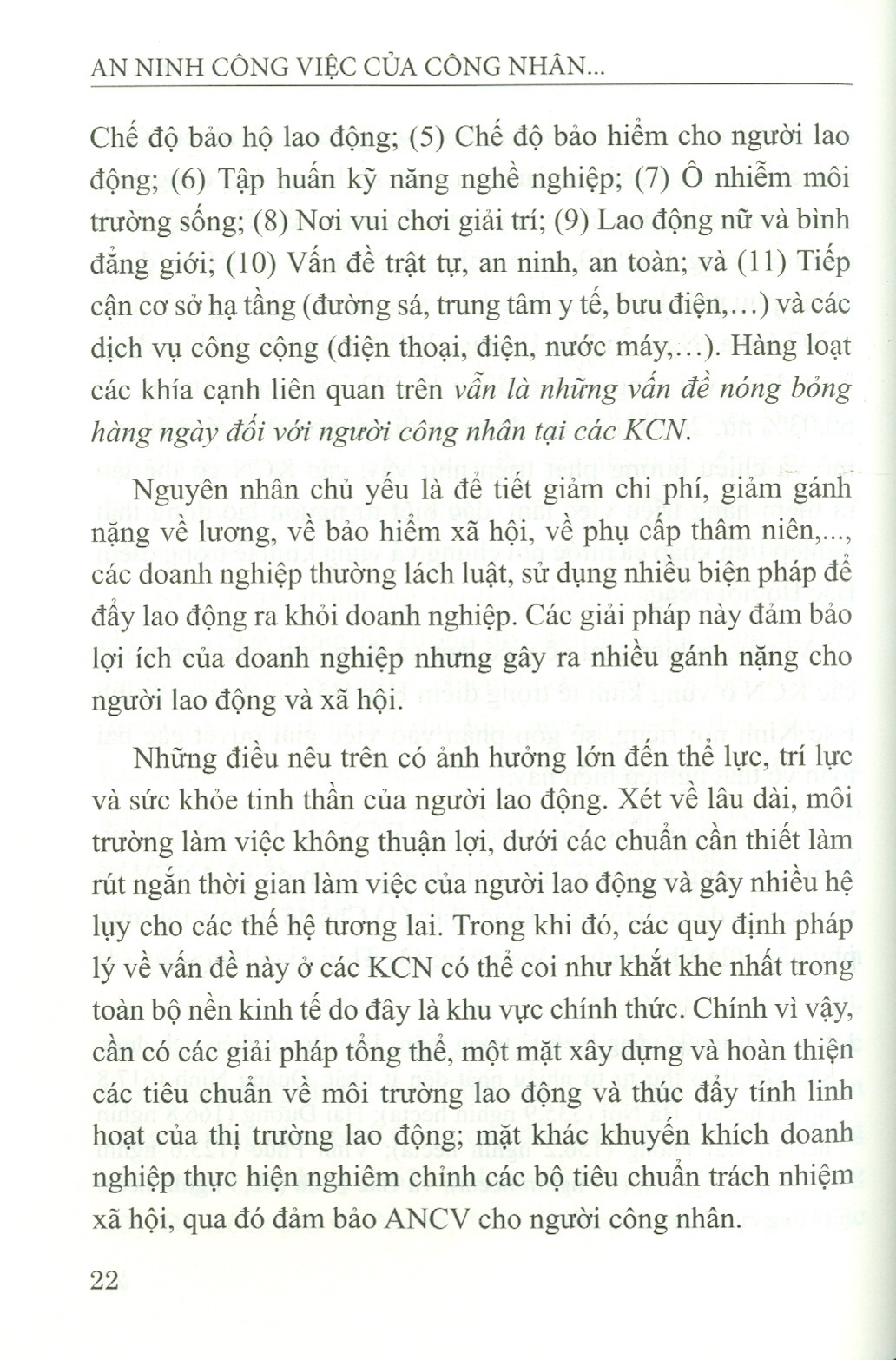An Ninh Công Việc Của Công Nhân Tại Các Khu Công Nghiệp Vùng Kinh Tế Trọng Điểm Bắc Bộ - Trường Hợp Tỉnh Bắc Ninh (Sách chuyên khảo)