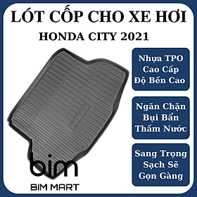 Lót cốp dành cho xe Honda City 2021 không mùi, chất liệu TPO cao cấp