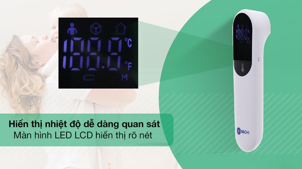 Máy Đo Nhiệt Kế Kachi JXB-315 Cảm Biến Hồng Ngoại có chứng nhận FDA Mỹ