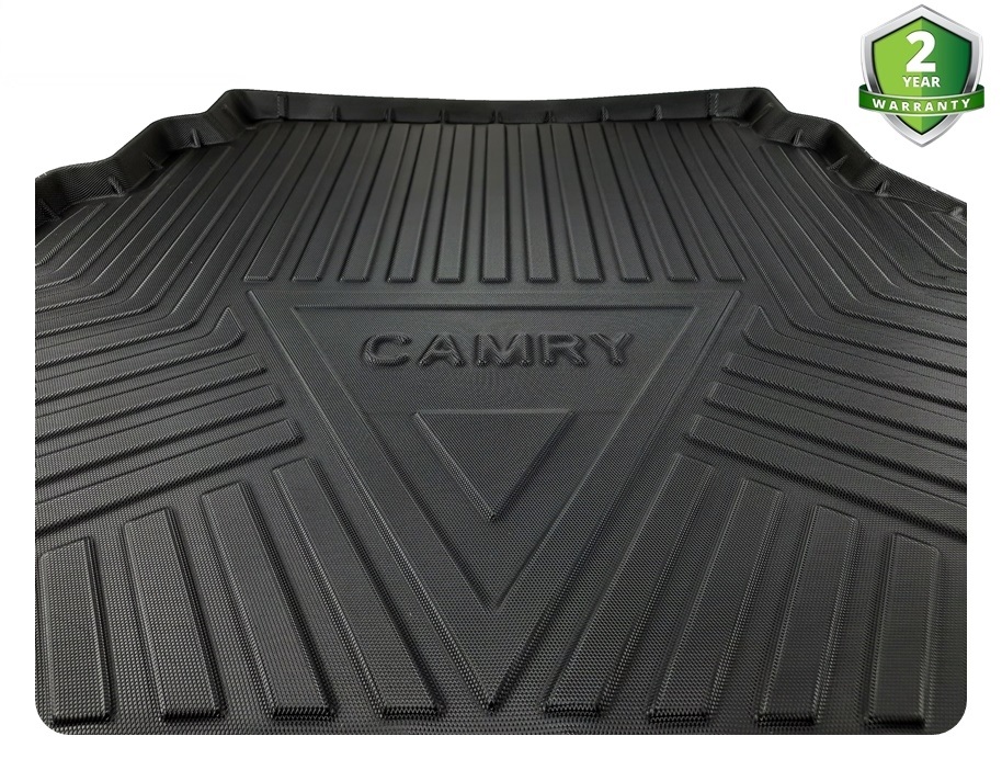 Thảm lót cốp xe ô tô Toyota Camry 2006 - 2011 nhãn hiệu Macsim chất liệu TPV cao cấp màu đen (611)