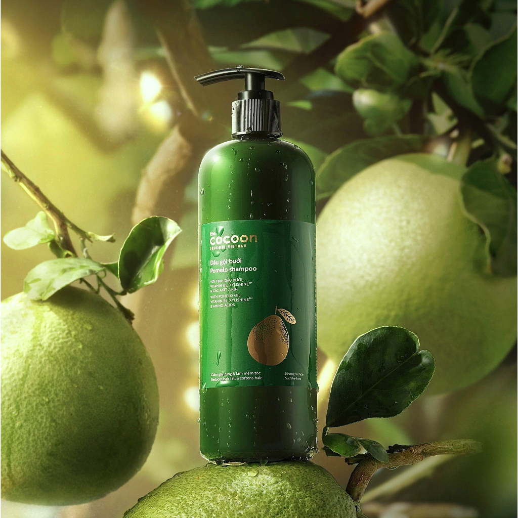 Dầu gội bưởi Cocoon giúp giảm gãy rụng và làm mềm tóc 500ml