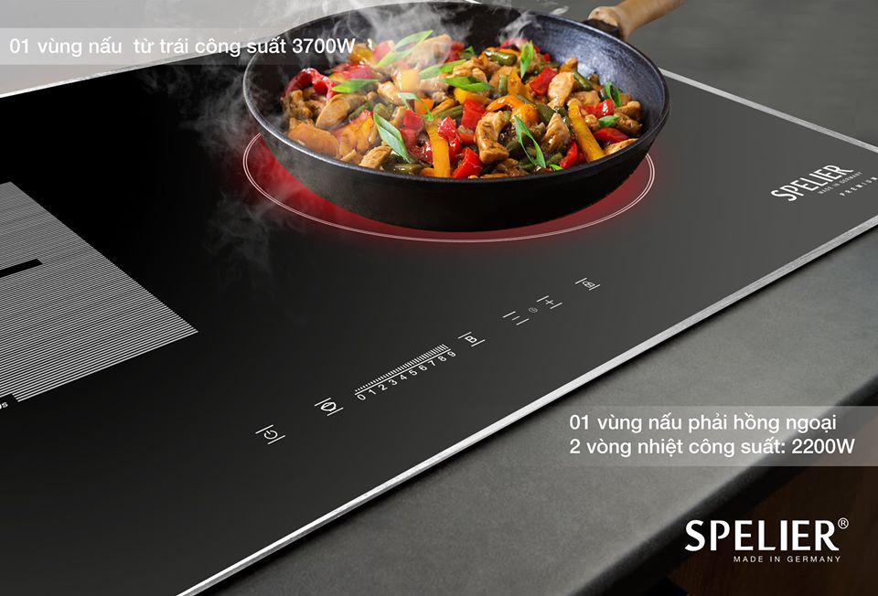 BẾP ĐIỆN TỪ SPELIER SPE-HC928 EG - HÀNG CHÍNH HÃNG