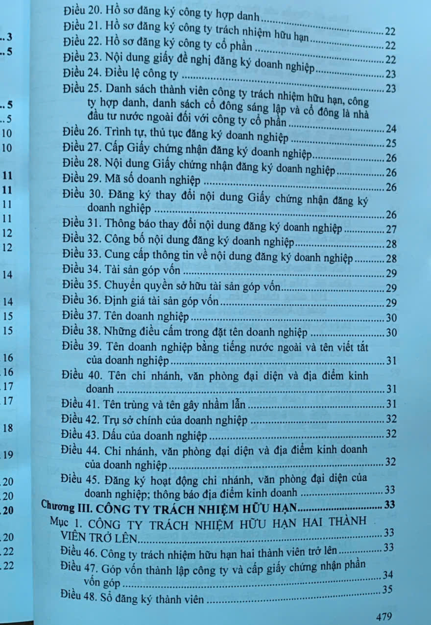 Luật doanh nghiệp (sửa đổi, bổ sung) hệ thống các văn bản quy định, hướng dẫn chi tiết thi hành