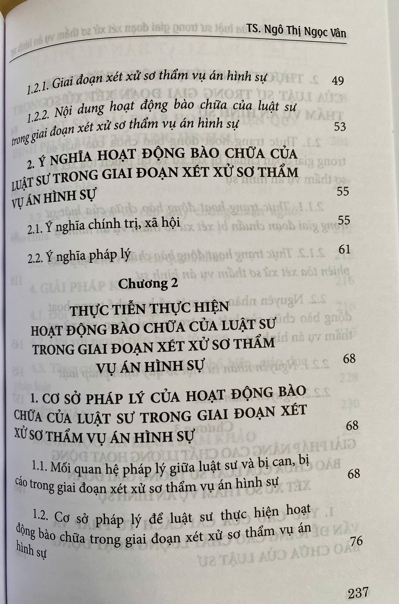 Hoạt Động Bào Chữa Của Luật Sư Trong Gia Đoạn Xét Xử Sơ Thẩm Vụ Án Hình Sự