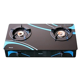 Bếp Gas Dương Rinnai RV-3615GL(BC) - Đen - Hàng Chính Hãng