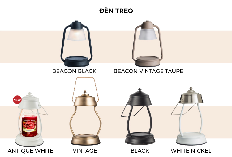 Đèn lồng đốt nến Scroll Lantern White