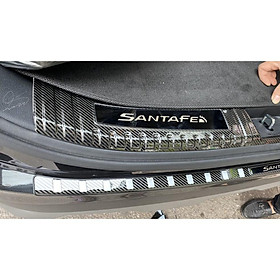 Ốp Bậc Cốp Dành Cho Xe Hyundai SantaFe 2019 2020 2021- 2 chi tiết