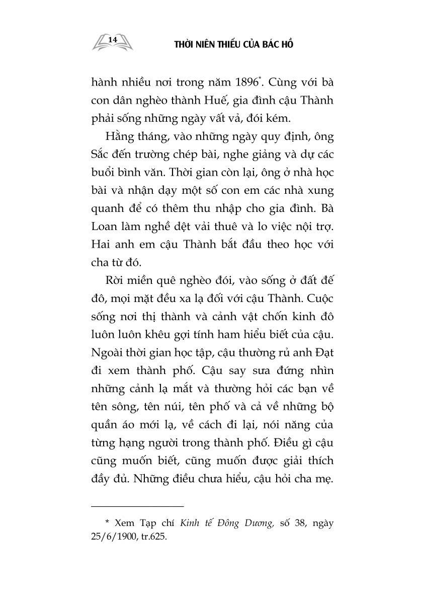Thời niên thiếu của Bác Hồ (Xuất bản lần thứ hai)