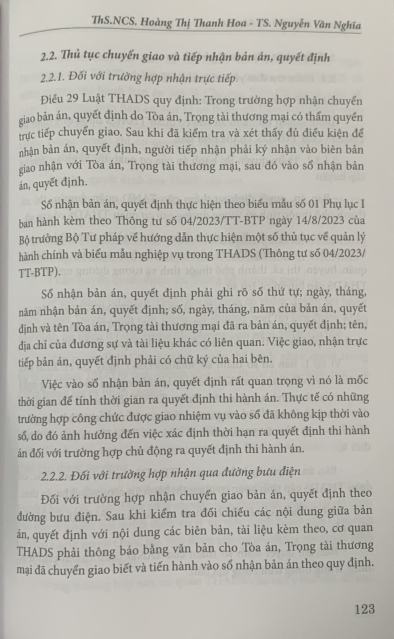 Cẩm nang thi hành án dân sự (Tái bản lần thứ hai, có sửa đổi, bổ sung)