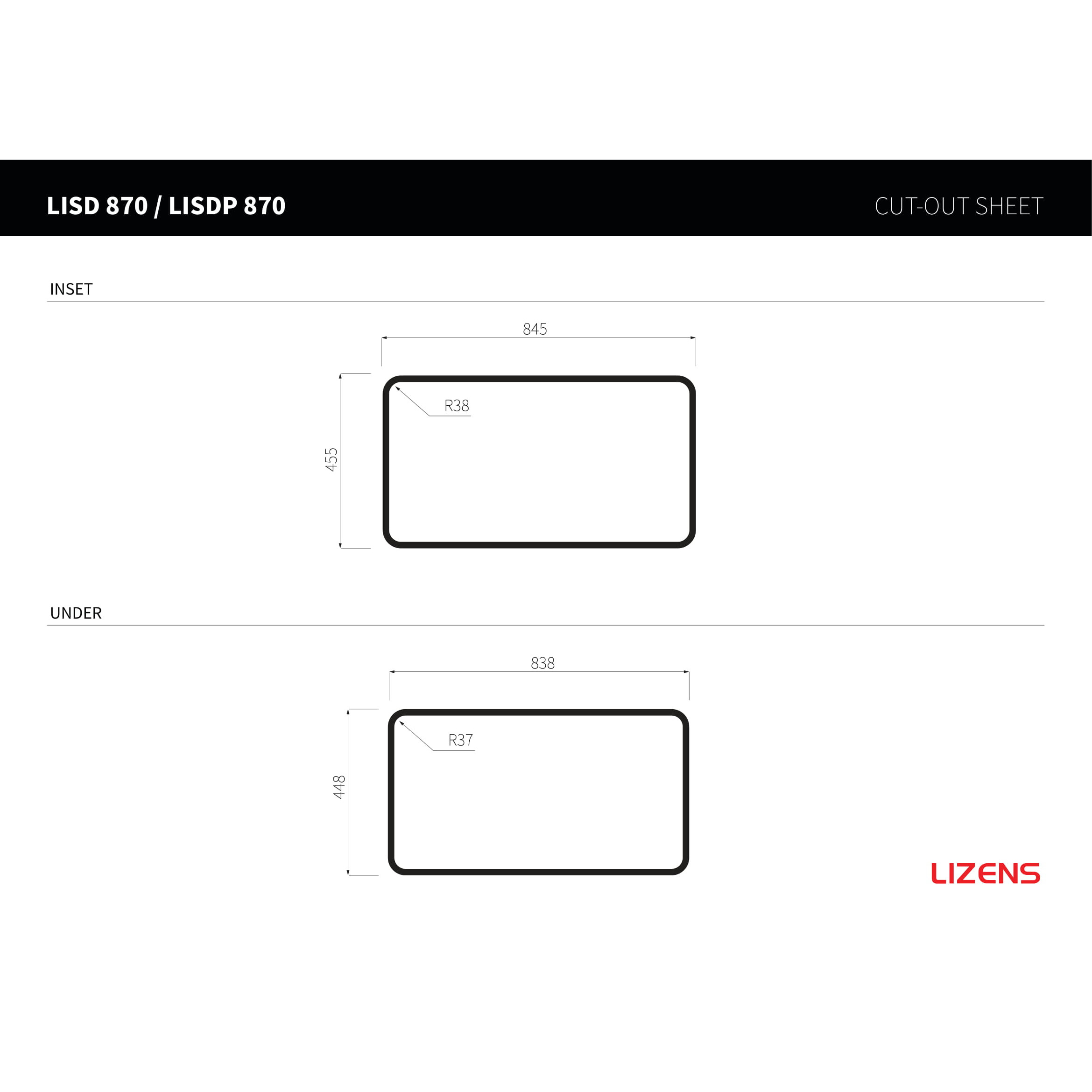Chậu rửa chén inox 304 Lizens LISDP 870