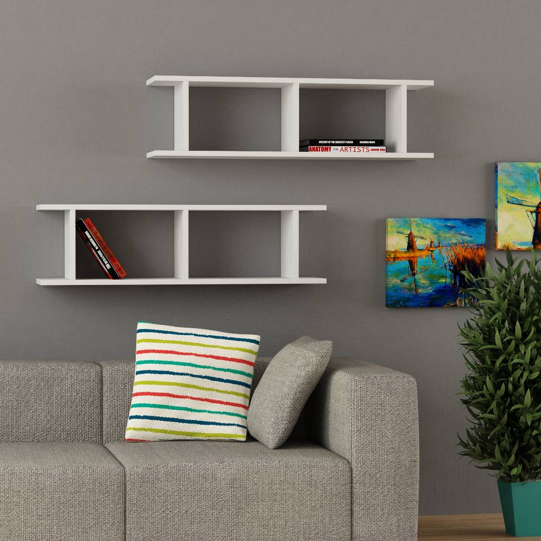 Kệ gỗ trưng bày kiểu dáng thanh lịch SMLIFE Wellard