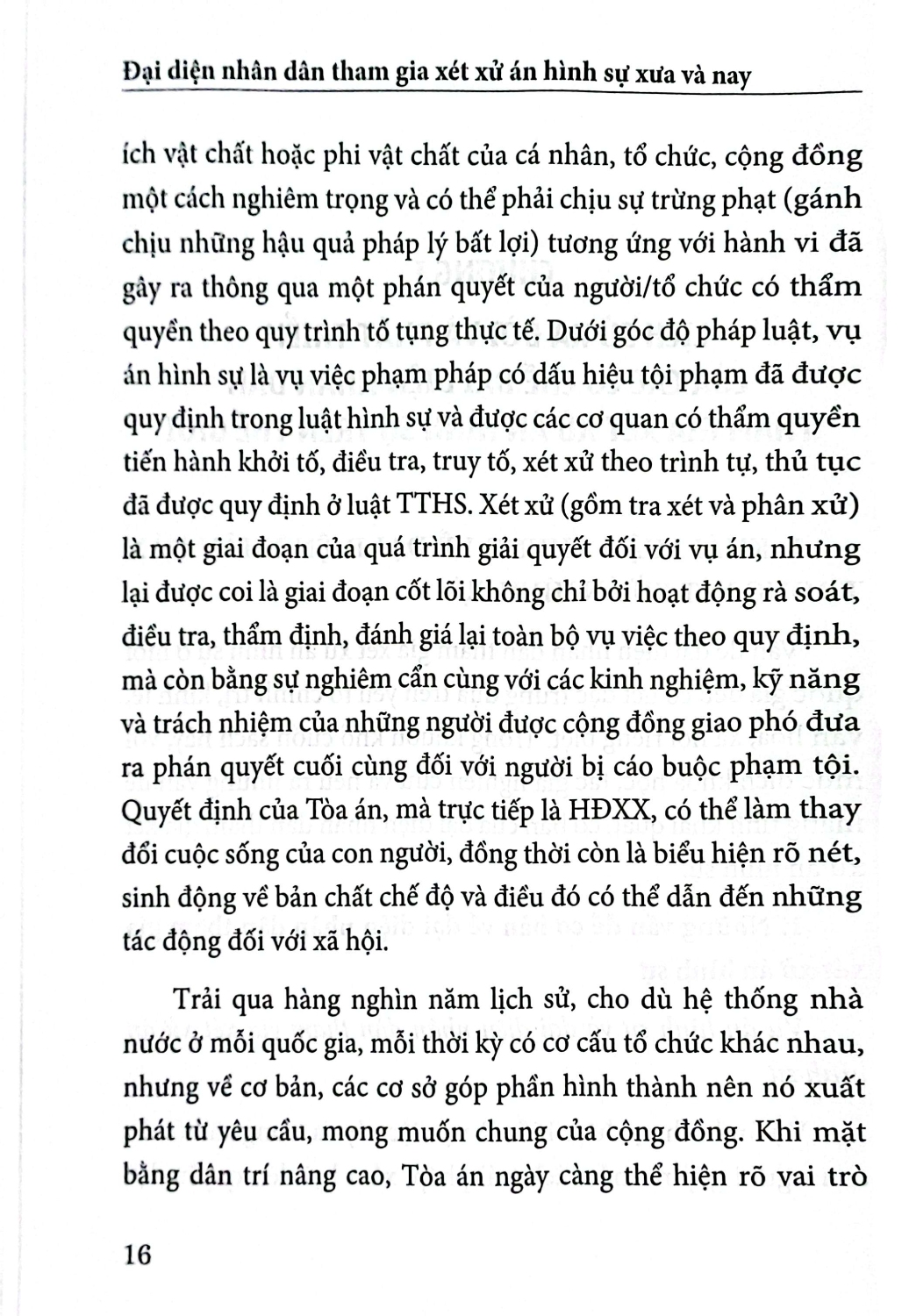 Đại Diện Nhân Dân Tham Gia Xét Xử Án Hình Sự Xưa Và Nay (DH)