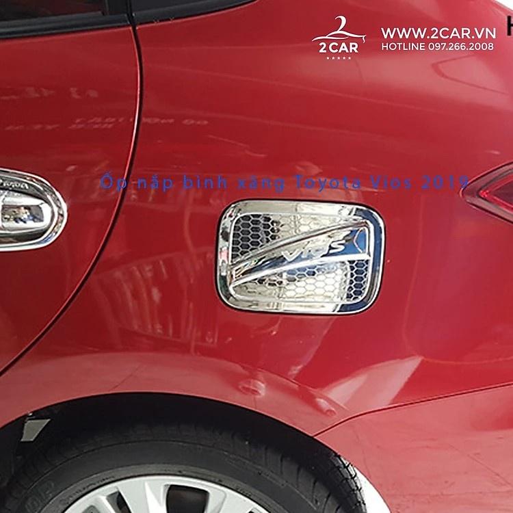 ỐP NẮP XĂNG XE TOYOTA VIOS ĐỜI XE 2018- 2022 MẠ CROM CAO CẤP