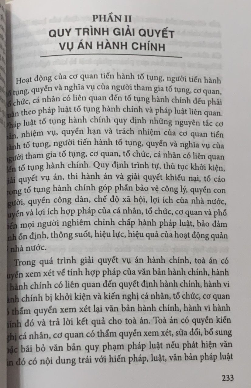 Giải quyết vụ án hành chính