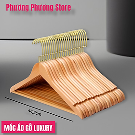 BỘ 10 - 20 MÓC ÁO GỖ TAM GIÁC CAO CẤP LUXURY