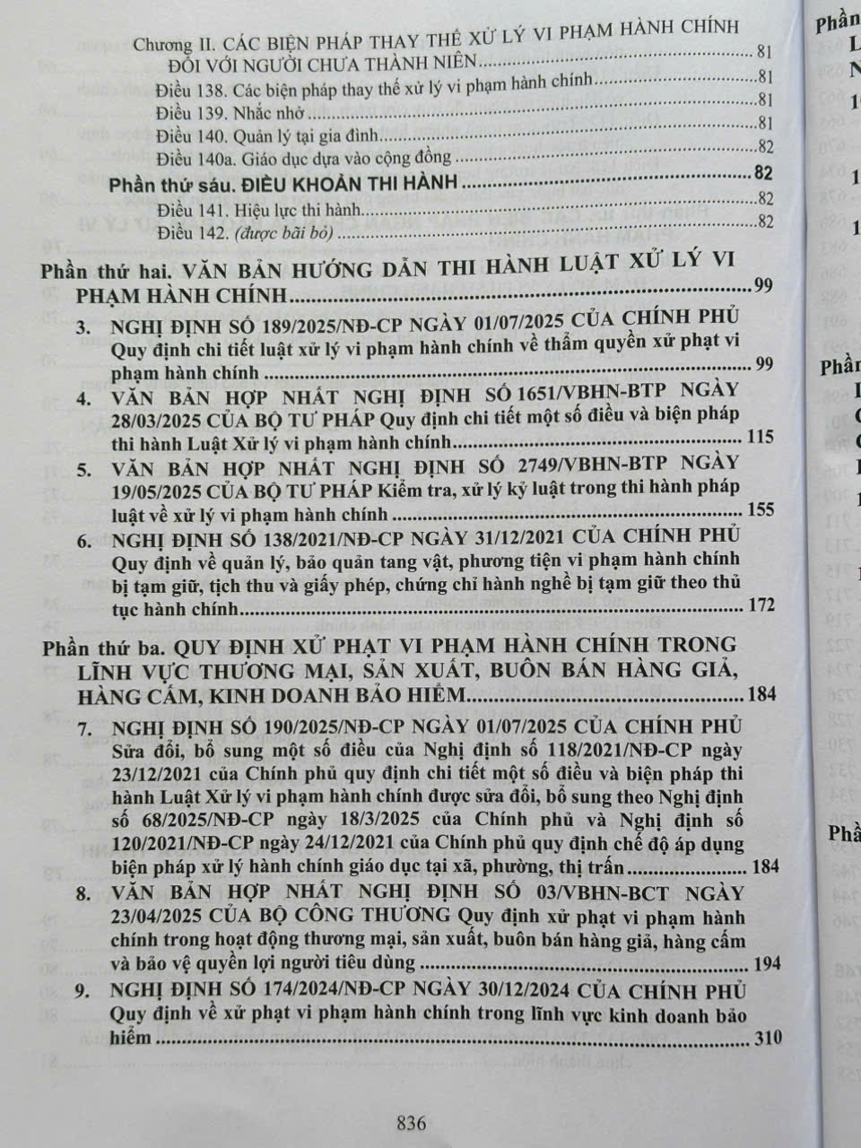 Sách Luật Xử Lý Vi Phạm Hành Chính Và Các Văn Bản Hướng Dẫn Thi Hành (V2601D)