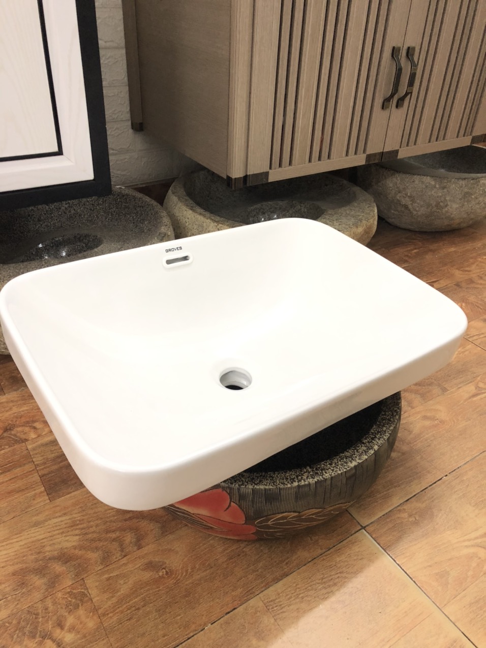 CHẬU LAVABO BÁN ÂM GRVL 347