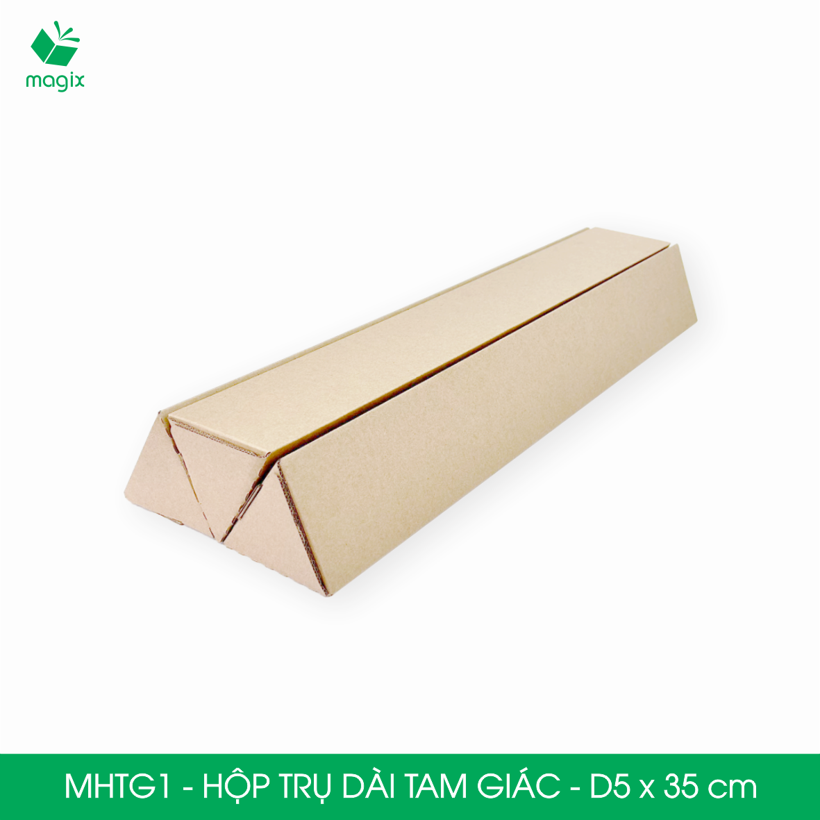 Hộp trụ dài tam giác thay thế ống giấy - Hộp carton đóng gói hàng - NHIỀU KÍCH THƯỚC