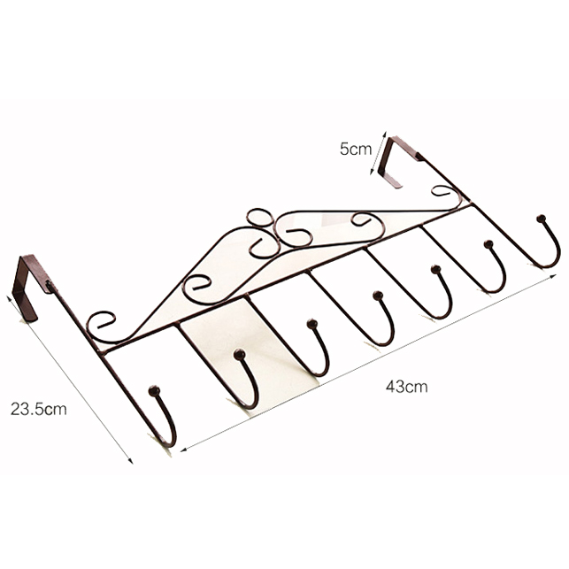 Combo 2 Móc Treo Quần Áo Sau Cửa - Mỗi Móc Gồm 7 Móc Con