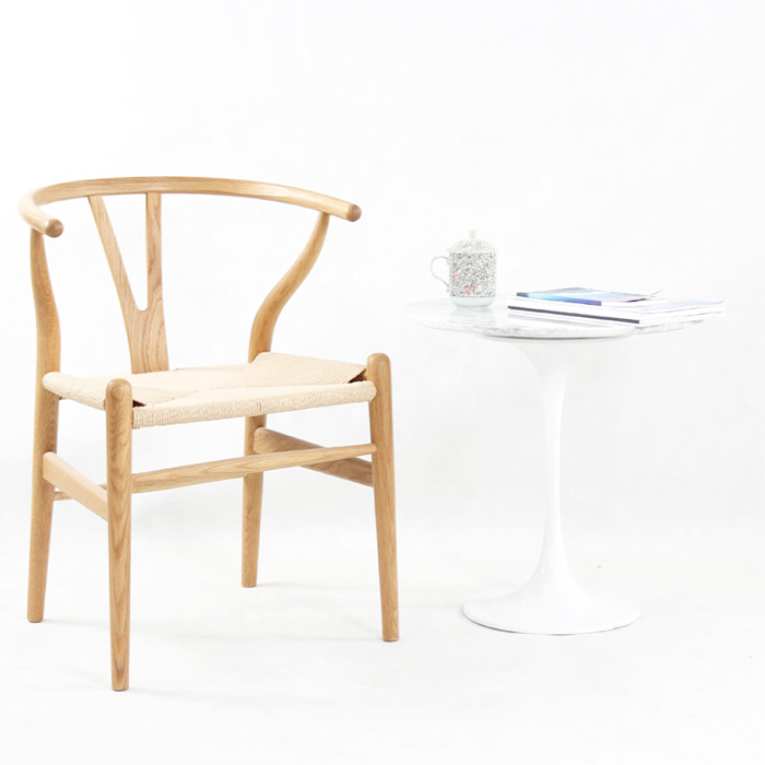 Ghế ăn gỗ ASH cao cấp Y chair wishbone nệm đay đan Tiêu chuẩn xuất khẩu sang trọng cổ điển kết hợp hiện đại HCM