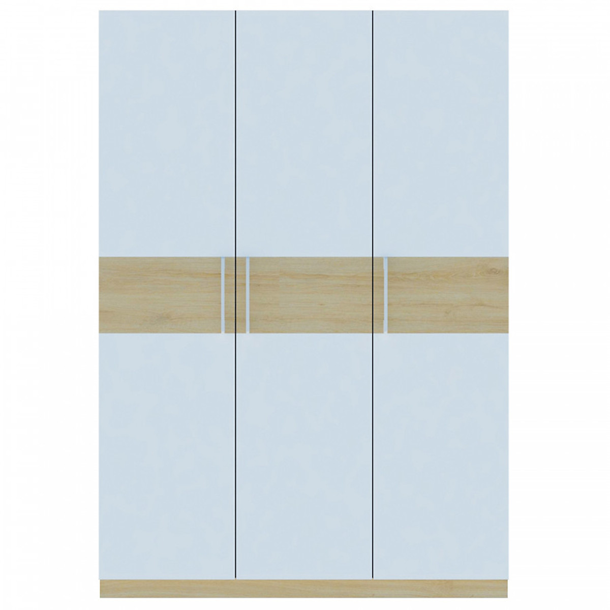 Tủ quần áo gỗ MDF Tundo 3 cánh 2 ngăn kéo kết hợp vàng trắng 140 x 55 x 200cm
