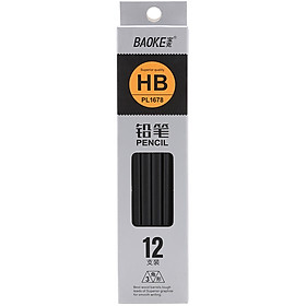 Hộp 12 Cây Chì  Chuốt HB Baoke PL 1678