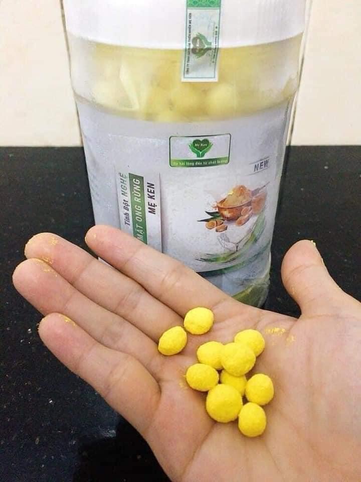 Tinh Bột Nghệ Nguyên Chất MẸ KEN - (Loại viên mật ong rừng 500g)