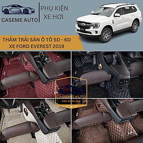 [FORD EVEREST] Thảm Trải Sàn, Lót Sàn Ô Tô 5D 6D Thiết Kế Theo Xe FORD EVEREST 2019 Chống Nước, Không Mùi - MẪU Ô VUÔNG - Hàng Chính Hãng