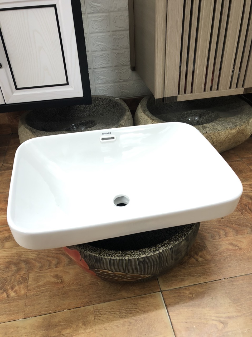 CHẬU LAVABO BÁN ÂM GRVL 347