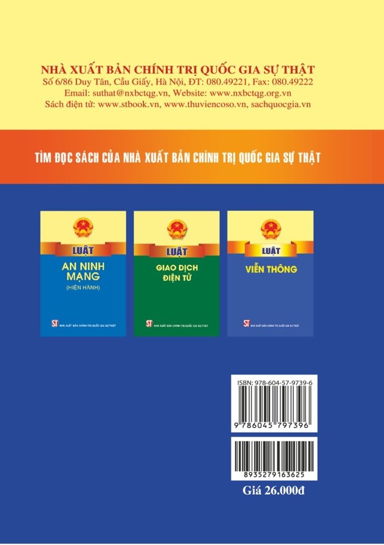 Luật công nghệ thông tin năm 2006 (sửa đổi, bổ sung năm 2017, 2023) 26.000₫