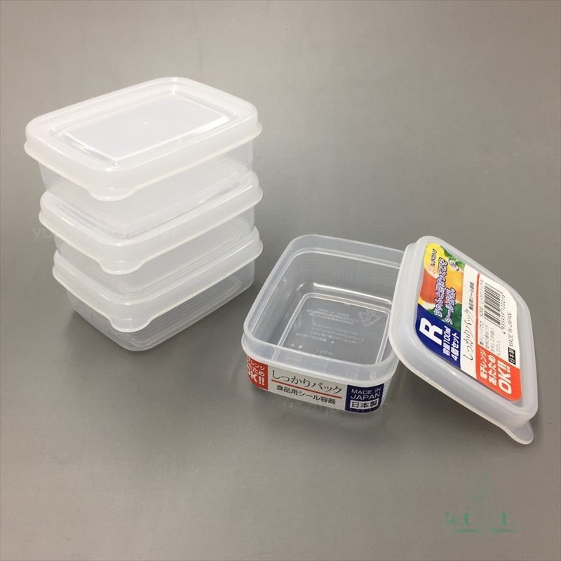 Set 04 hộp chia thức ăn dặm cho bé dung tích 100ml / hộp - Hàng nội địa Nhật Bản.