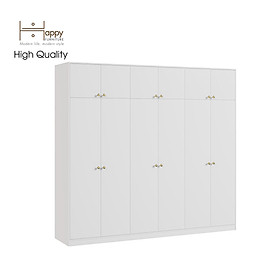 [Happy Home Furniture] ELEGANT, Tủ quần áo 2 ngăn kéo 2m4x2m2 , 240cm x 54cm x 220cm ( DxRxC), TCM_043