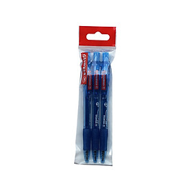 Combo Bút Bi Bấm STABILO Marathon 318F - Bộ 7 bút xanh + Ruột (BP318F-C7R)