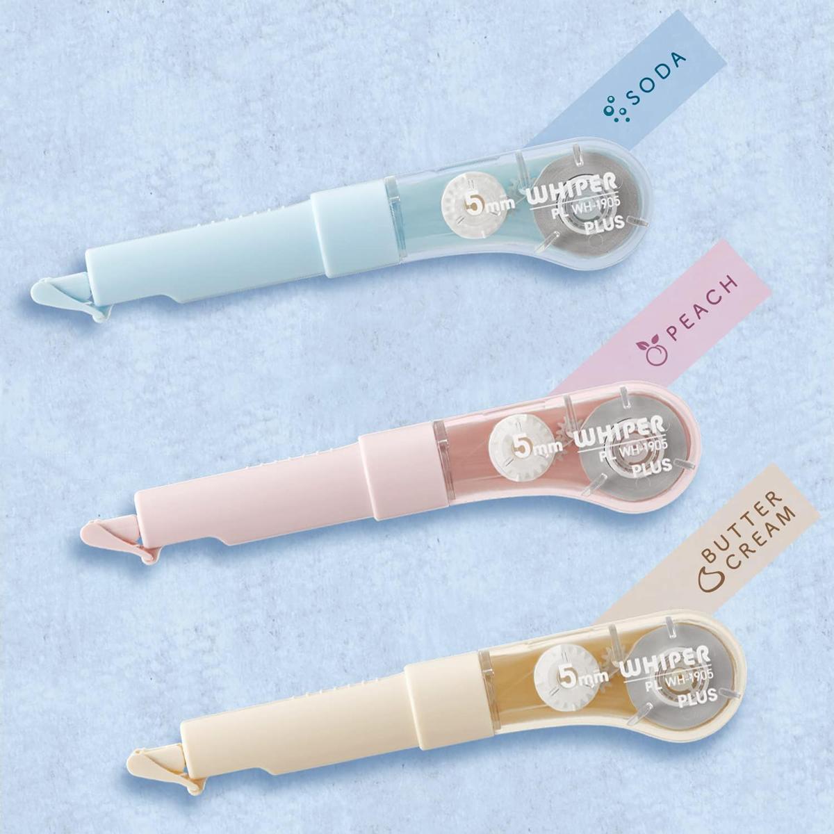 Xóa Kéo Dạng Bút Whiper WH-1905 - Plus 100-V019 - Màu Xanh Soda