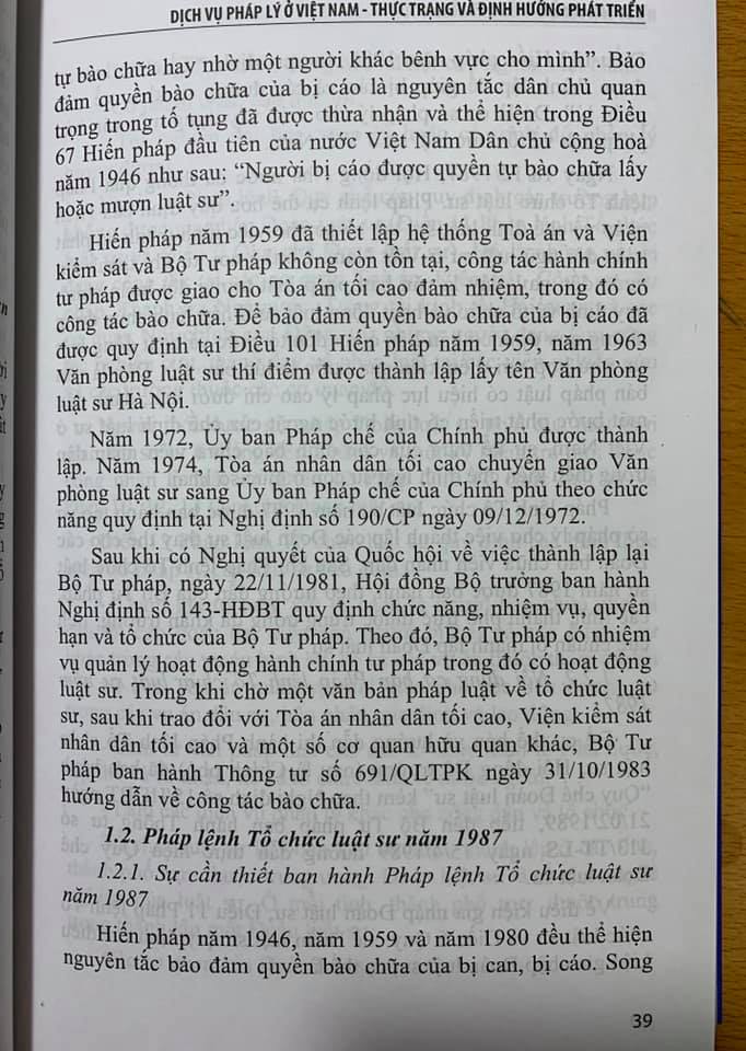 Dịch Vụ Pháp Lý ở Việt Nam Thực Trạng Và Định Hướng Phát Triển
