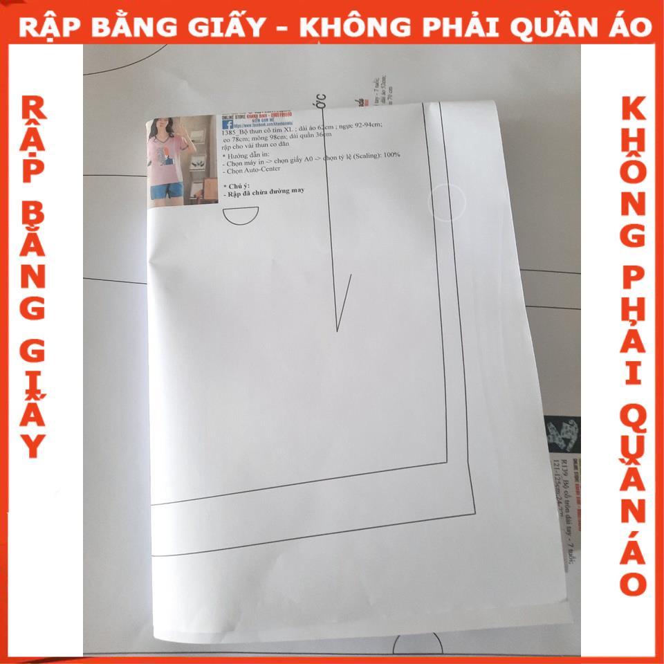 Rập đầm cổ sen - Rập giấy A0 mã R346 (BẢN VẼ)