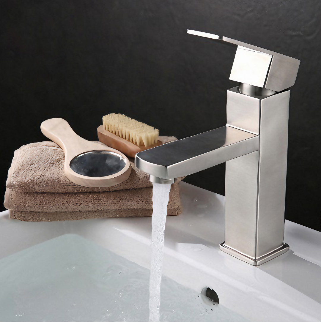 Vòi lavabo inox 304 nóng lạnh HANBACHLVB5