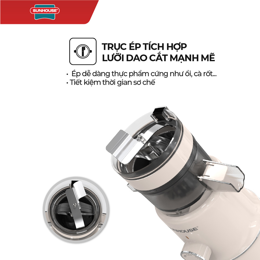 Máy ép chậm Sunhouse Mama SHD5515 600ml - Hàng chính hãng