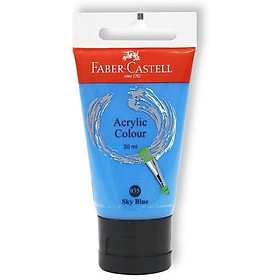Tuýp màu vẽ acrylic 30ml skyblue (xanh da trời) Faber 183050