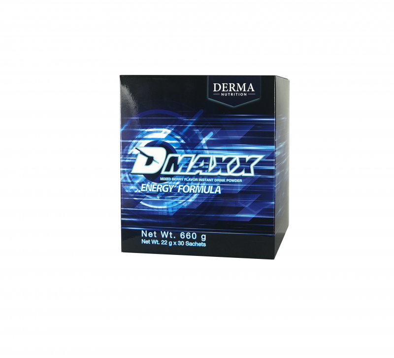 DMAXX thức uống bổ sung năng lượng có đường Damode 1 gói dùng thử màu xanh