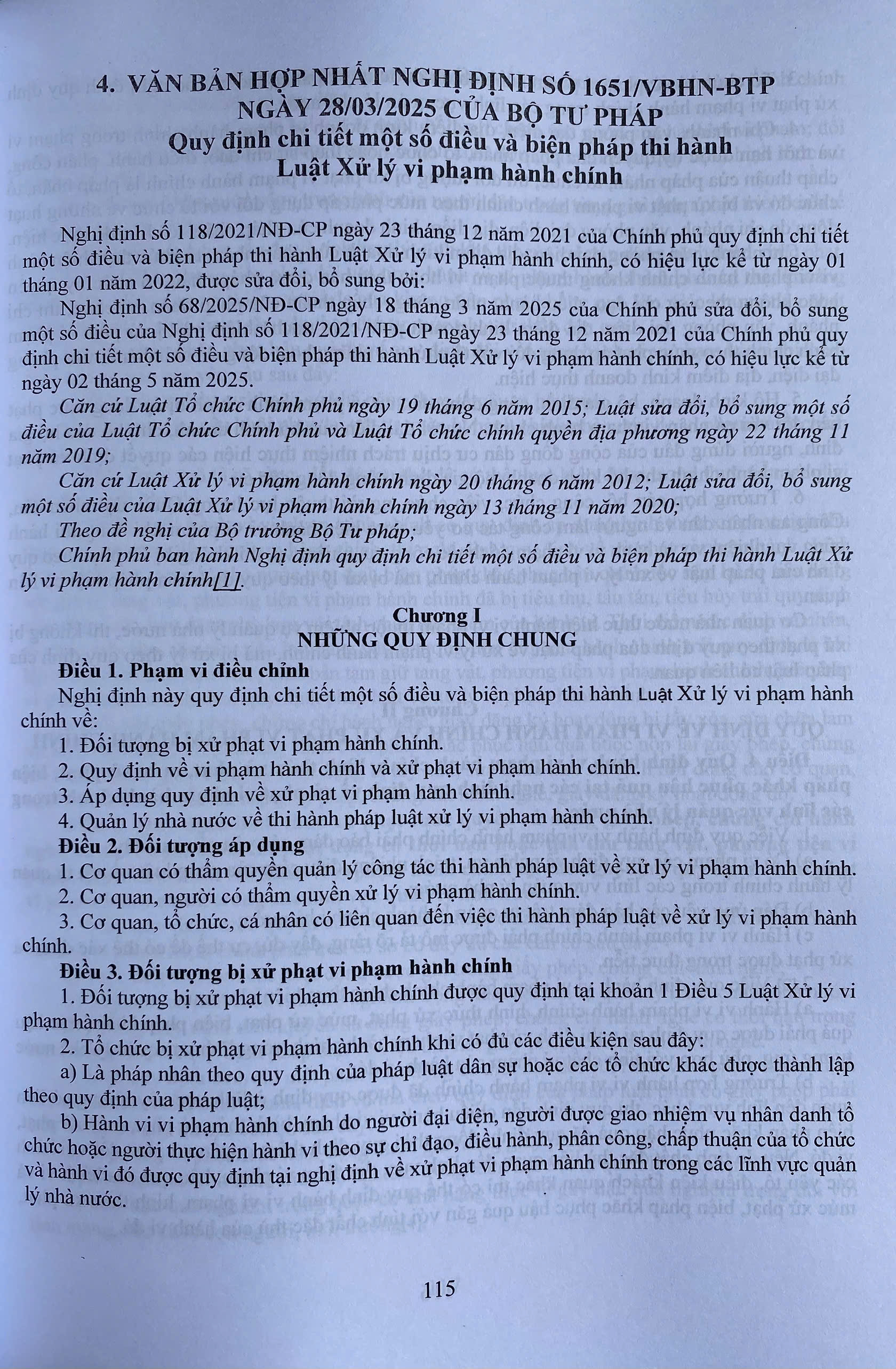 Luật Xử Lý Vi Phạm Hành Chính Và Các Văn Bản Hướng Dẫn Thi Hành