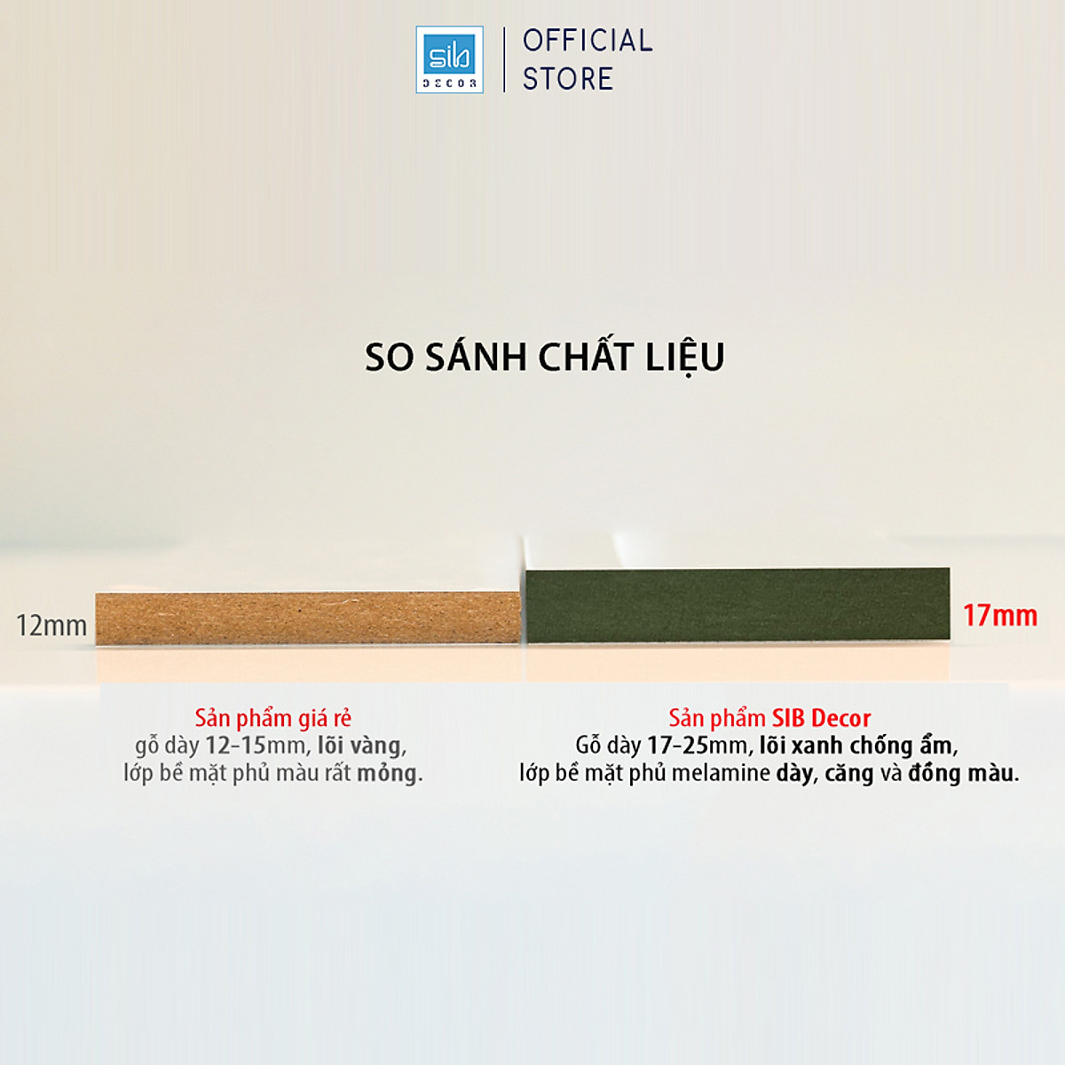 Kệ Gỗ Trang Trí Treo Tường Không Cần Khoan Kích Thước 30/40/50cm Thương Hiệu SIB Decor KT02