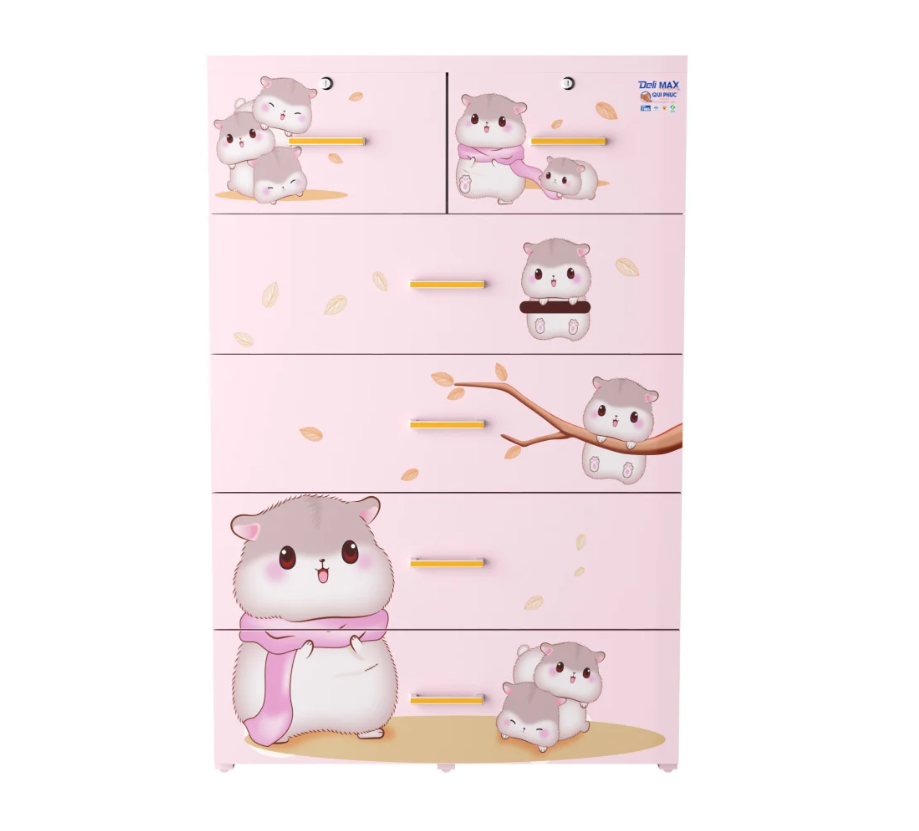 Tủ nhựa 5 tầng Qui Phúc D