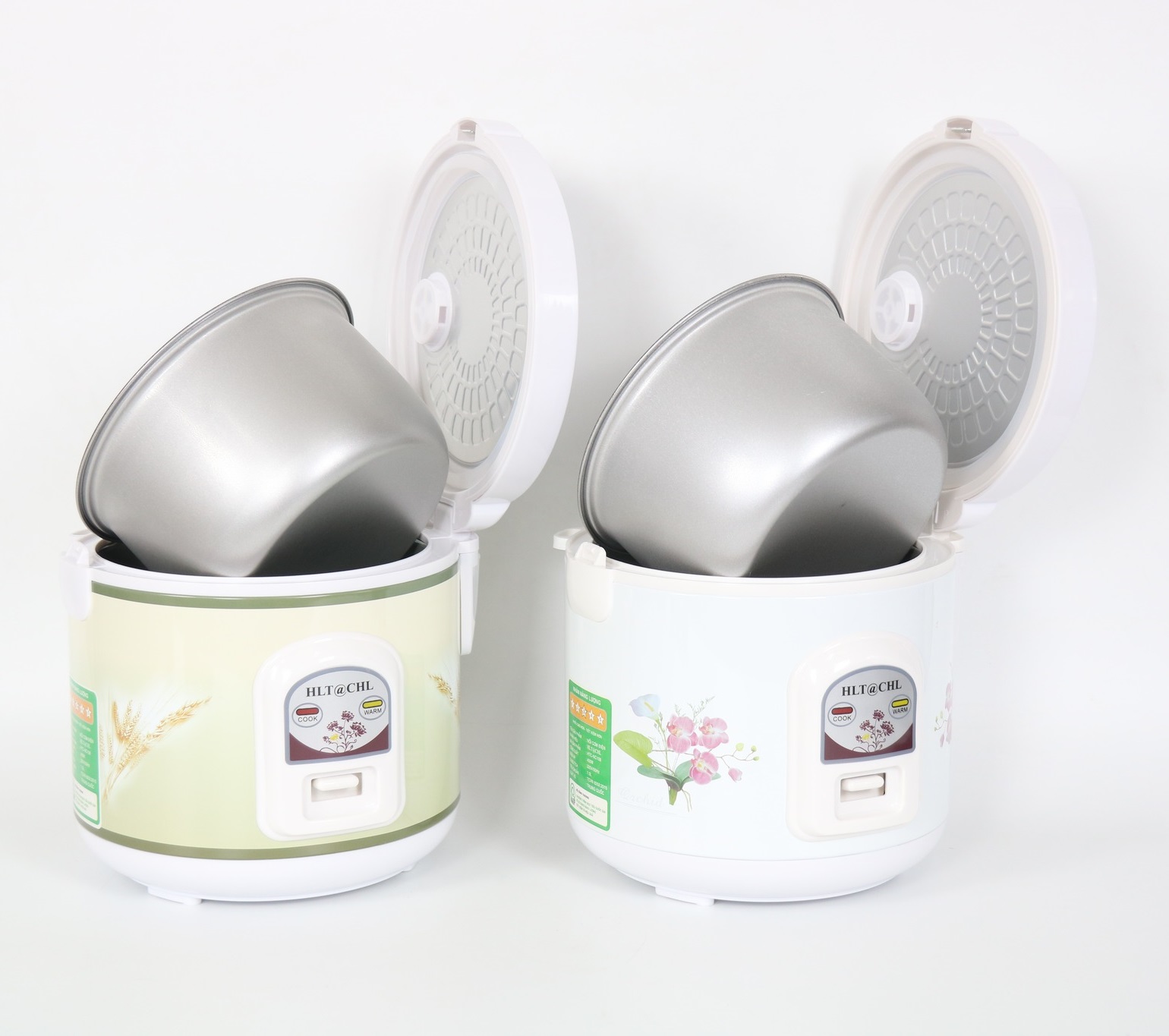 Nồi Cơm Điện Nắp Gài 1 Lít HLT@CHL HTC-NC108 - Màu Ngẫu Nhiên - Hàng Chính Hãng