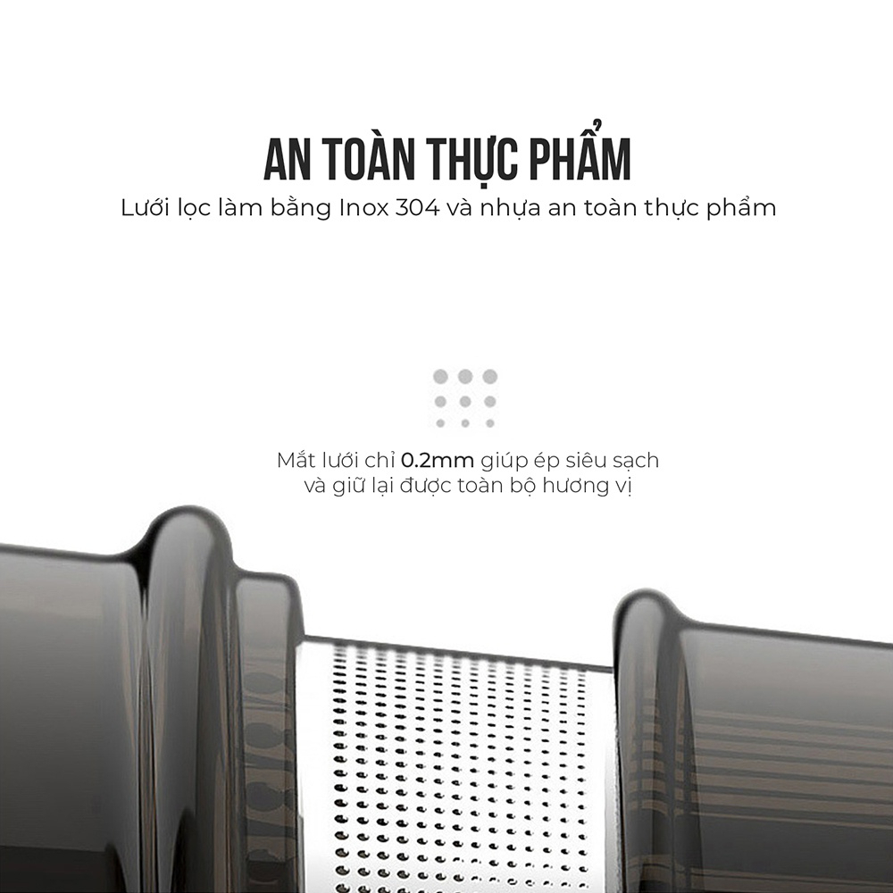 Máy ép chậm trái cây ELMICH EDA-0860, Hàng chính hãng, Ống ép được quả lớn, Xay ép êm ái - JoyMall