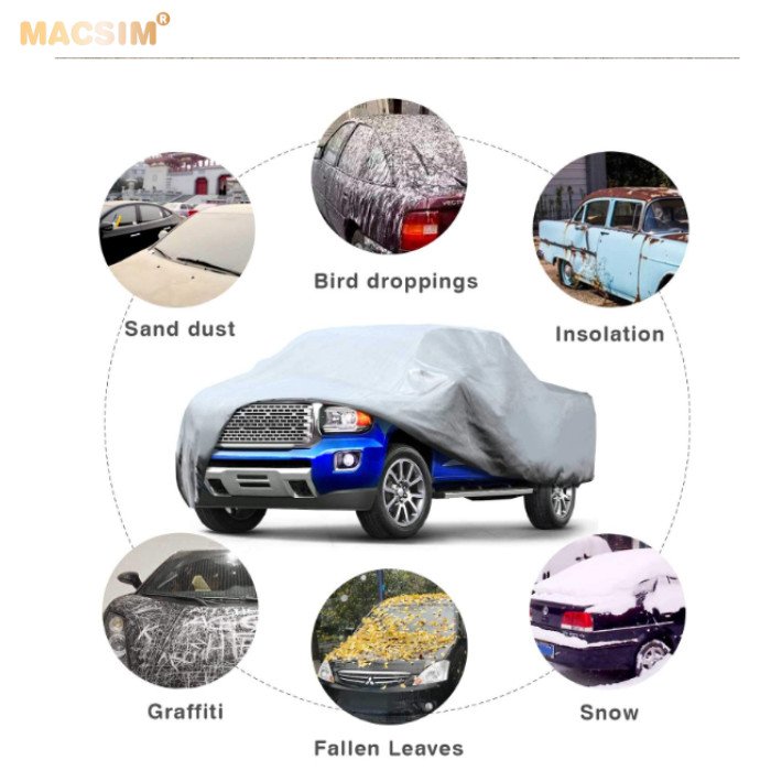 Bạt phủ ô tô chất liệu vải không dệt 3 lớp cao cấp thương hiệu MACSIM cho xe ô tô Volvo XC60 màu ghi