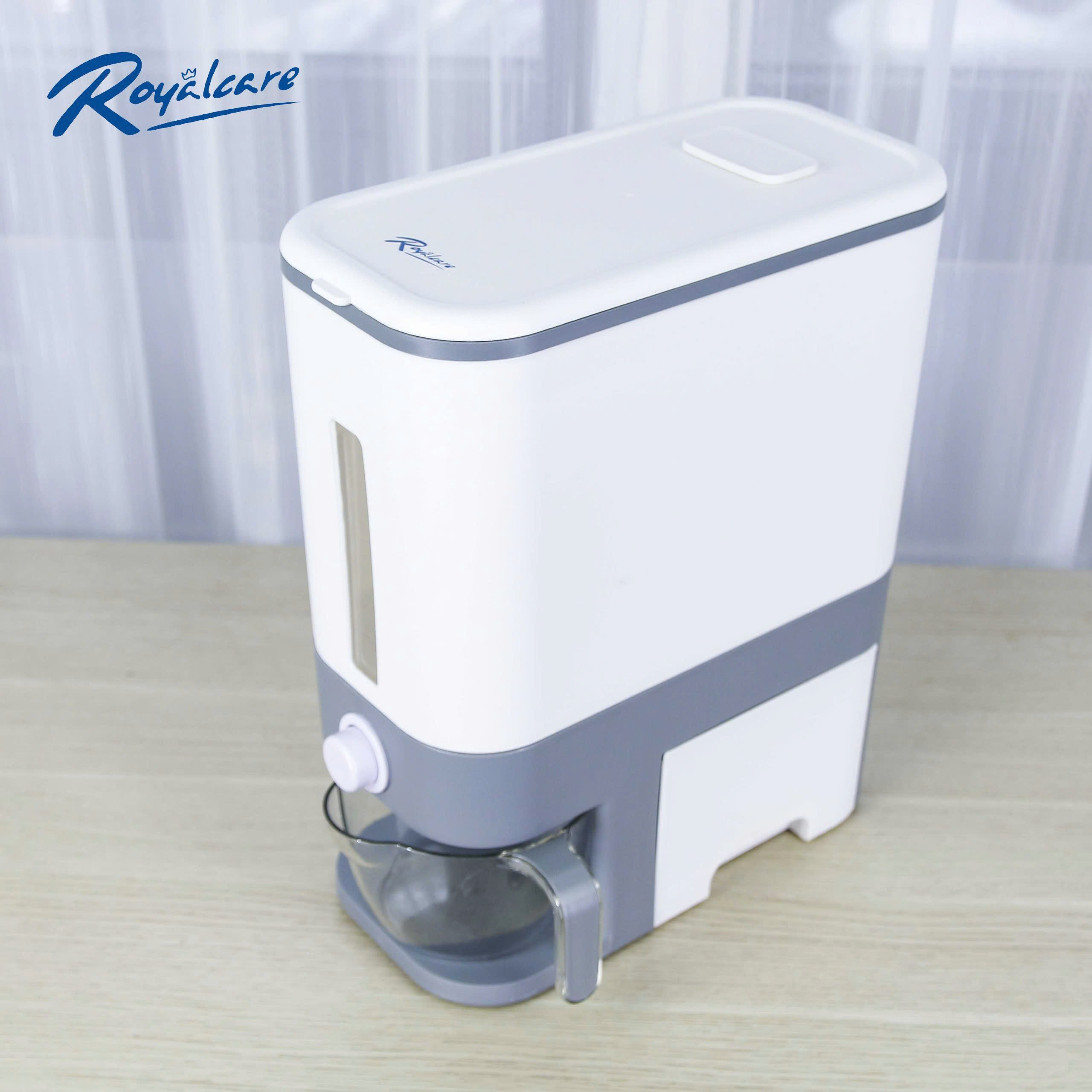 Hộp đựng gạo 12kg, thùng đựng ngũ cốc lớn có nắp đậy, thùng đựng ngũ cốc gia dụng cho nhà bếp, nhiều loại ngũ cốc