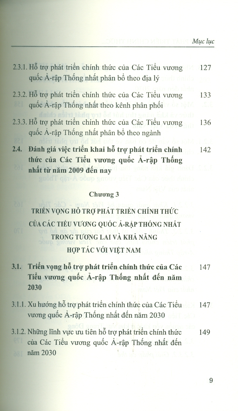 Hỗ Trợ Phát Triển Chính Thức Của Các Tiểu Vương Quốc Ả-Rập Thống Nhất Và Khả Năng Hợp Tác Với Việt Nam (Sách chuyên khảo) - Đỗ Đức Hiệp (Chủ biên)